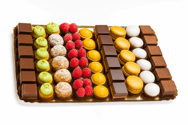 Assortiment de 8 mini mignardises fait maison – Deluxe Traiteur