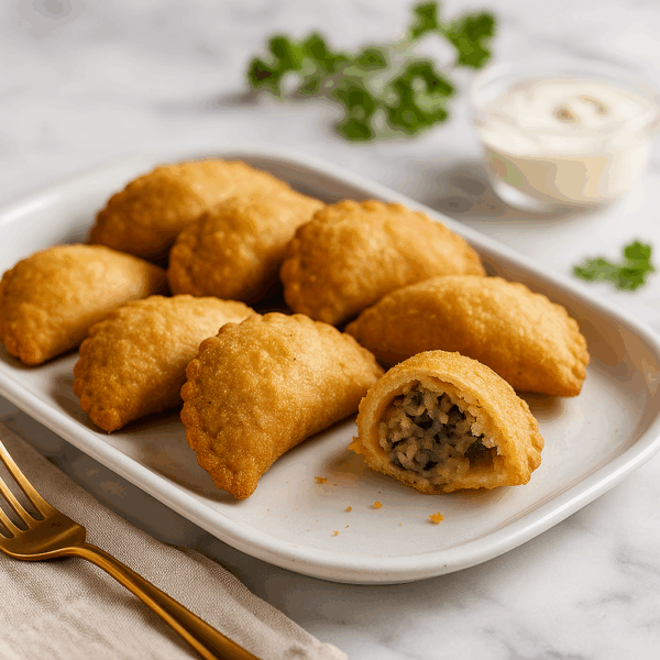 Mini brik danouni à la viande – bouchée tunisienne salée Deluxe Traiteur