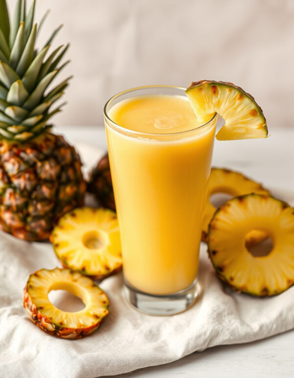 Jus ananas maison sans conservateurs – Deluxe Traiteur Tunis