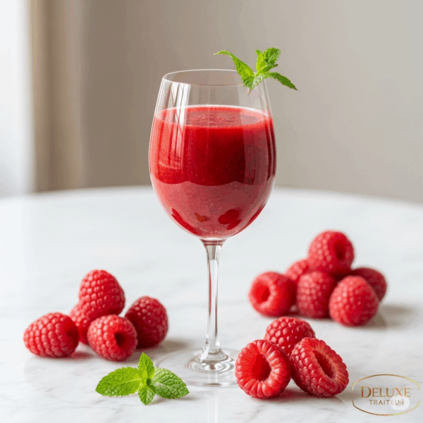 Jus framboise maison sans conservateurs – Deluxe Traiteur Tunis