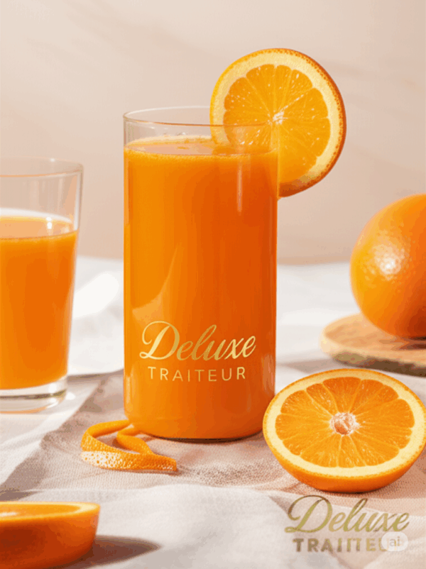 Jus d’orange maison sans sucre ajouté – Deluxe Traiteur Tunis