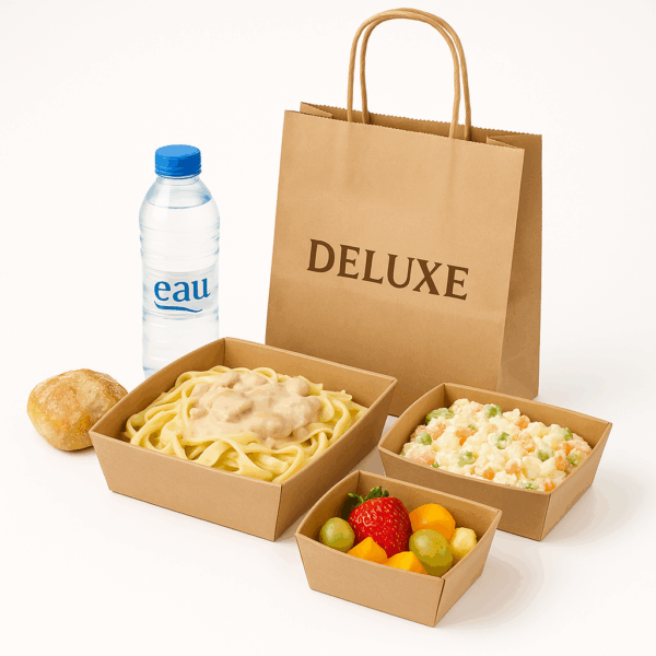 Lunchbox poulet crème et salade russe – repas complet livré à Tunis
