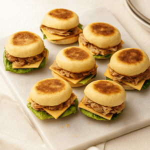 Mini batbouts farcis au thon et crudités – Deluxe Traiteur Tunis