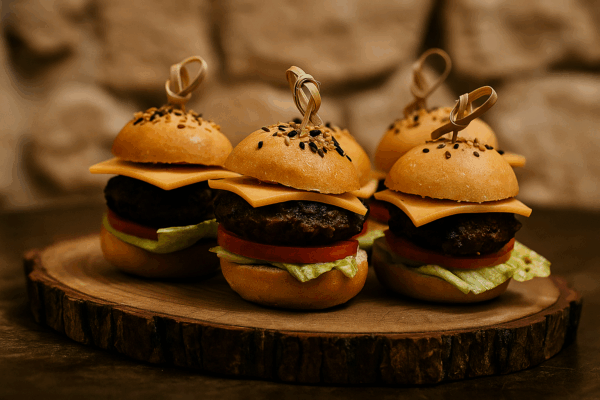 Mini Burgers Pur Bœuf – Bouchées Gourmandes – Image 2