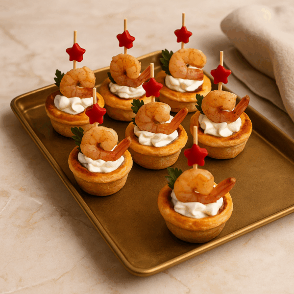 Mini Quiches aux Crevettes – Bouchées Salées – Image 2