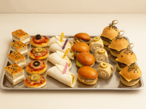 Plateau de bouchées salées maison – 22 pièces variées pour réception à Tunis